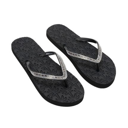 Rhinestones Flip-flops TMG25001 Black